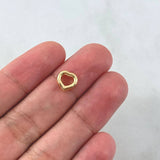 Herraje Corazon 0.3gr / 0.8cm / Silueta Oro Amarillo 18K *