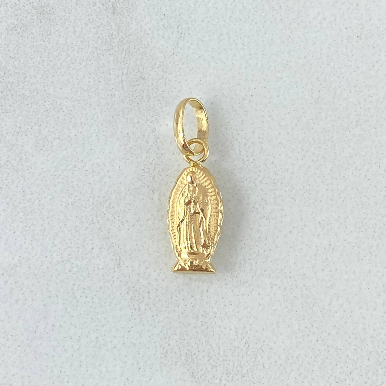 Dije Virgen Guadalupe 0.35gr / 1.7cm / Silueta Delgada Oro Amarillo 18K