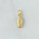 Dije Virgen Guadalupe 0.35gr / 1.7cm / Silueta Delgada Oro Amarillo 18K