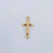 Herraje Cruz 0.5gr / 2.5cm / Troquelado Oro Amarillo 18K &