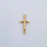 Herraje Cruz 0.5gr / 2.5cm / Troquelado Oro Amarillo 18K &