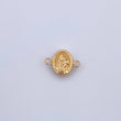 Herraje Virgen Del Carmen 0.45gr / 1.4cm / Troquelado Oro Amarillo 18K &