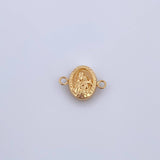 Herraje Virgen Del Carmen 0.45gr / 1.4cm / Troquelado Oro Amarillo 18K &