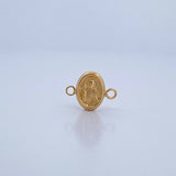 Herraje Sagrado Corazon 0.45gr / 1.4cm / Doble Faz Virgen Del Carmen Troquelado Oro Amarillo 18K &