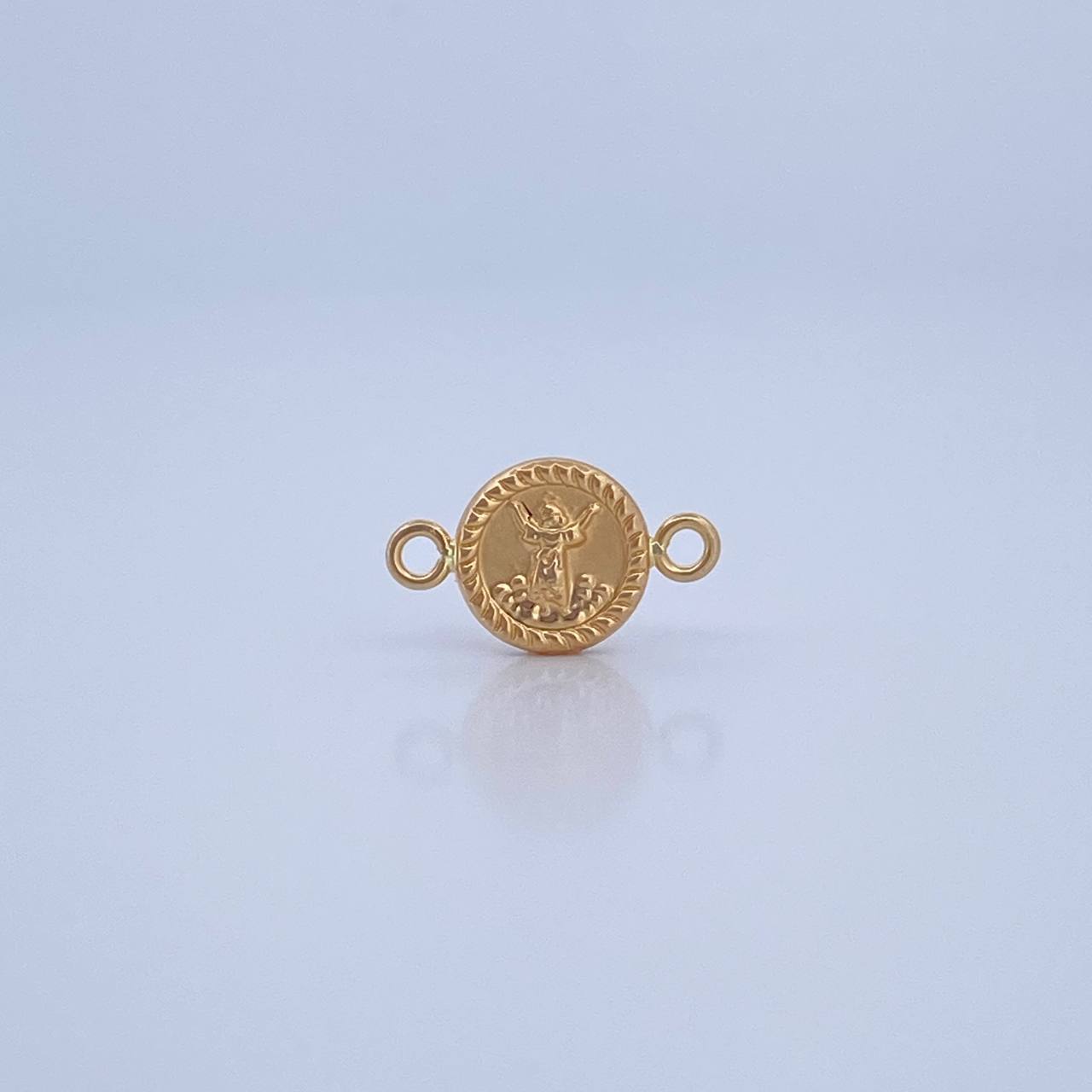 Herraje Divino Niño 0.45gr / 1.5cm / Troquelado Oro Amarillo 18K &