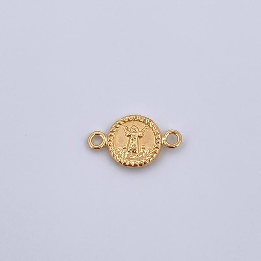 Herraje Divino Niño 0.45gr / 1.5cm / Troquelado Oro Amarillo 18K &