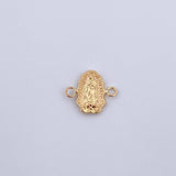 Herraje Silueta Virgen Guadalupe 0.5gr / 1.4cm / Troquelado Oro Amarillo 18K &