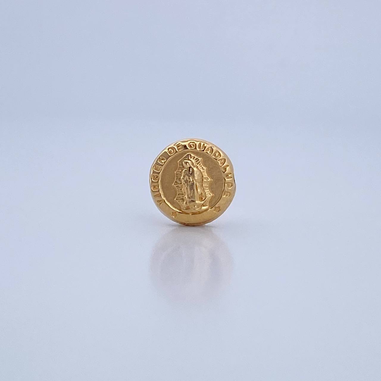 Herraje Virgen Guadalupe 0.65gr / 1.3cm / Tambor Oro Amarillo 18K &
