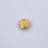 Herraje Virgen Guadalupe 0.55gr / 1cm / Tambor Oro Amarillo 18K &