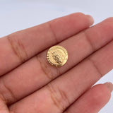 Herraje Virgen Guadalupe 0.55gr / 1cm / Tambor Oro Amarillo 18K &