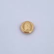 Herraje Virgen Guadalupe 0.4gr / 0.8cm / Tambor Oro Amarillo 18K &