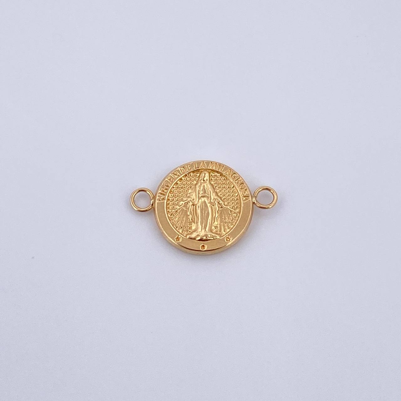 Herraje Virgen Milagrosa 0.85gr / 1.8cm / Troquelado Oro Amarillo 18K &