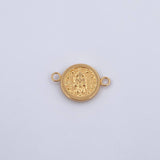 Herraje Virgen Milagrosa 0.8gr / 1.8cm / Troquelado Oro Amarillo 18K &