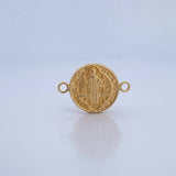 Herraje San Benito 1.6gr / 2.4cm / Troquelado Oro Amarillo 18K &