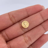 Herraje San Benito 0.35gr / 0.8cm / Tambor Oro Amarillo 18K &
