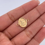Herraje San Miguel Arcangel 0.9gr / 1.5cm / Troquelado Oro Amarillo 18K &