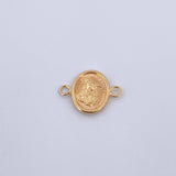 Herraje San Miguel Arcangel 0.9gr / 1.5cm / Troquelado Oro Amarillo 18K &