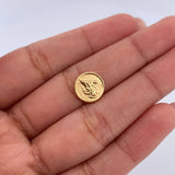 Herraje San Miguel Arcangel 0.5gr / 1cm / Tambor Oro Amarillo 18K &