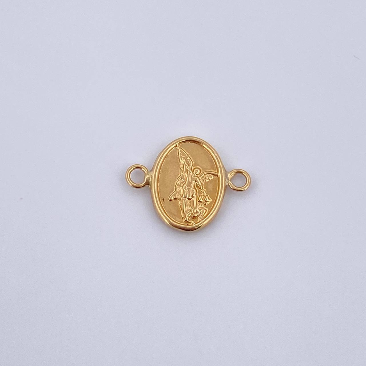 Herraje San Miguel Arcangel 0.55gr / 1.5cm / Troquelado Oro Amarillo 18K &
