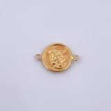 Herraje San Miguel Arcangel 0.8gr / 1.7cm / Troquelado Oro Amarillo 18K &