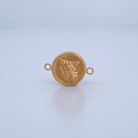 Herraje San Miguel Arcangel 0.8gr / 1.7cm / Troquelado Oro Amarillo 18K &