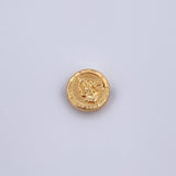 Herraje San Miguel Arcangel 0.45gr / 1cm / Tambor Oro Amarillo 18K &