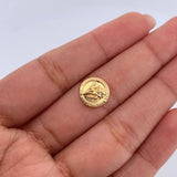 Herraje San Miguel Arcangel 0.45gr / 1cm / Tambor Oro Amarillo 18K &