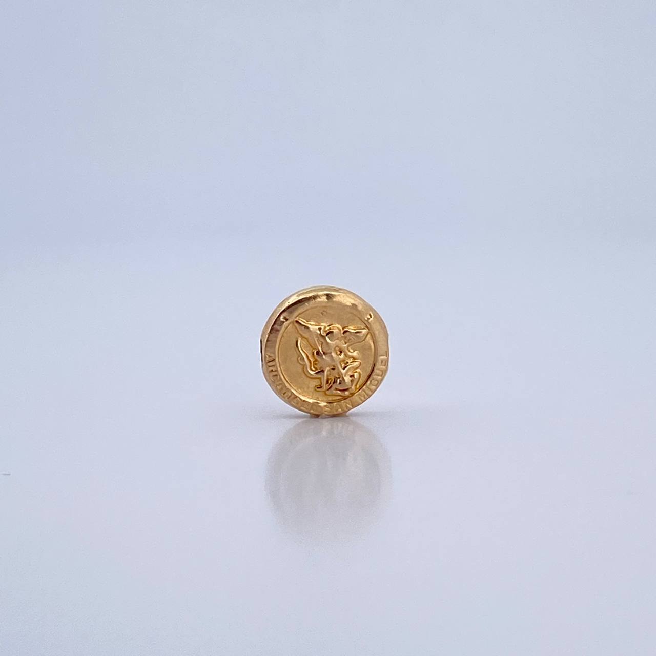 Herraje San Miguel Arcangel 0.55gr / 1cm / Tambor Oro Amarillo 18K &