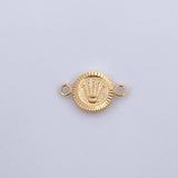 Herraje Corona RX 0.8gr / 1.8cm / Troquelado Oro Amarillo 18K &