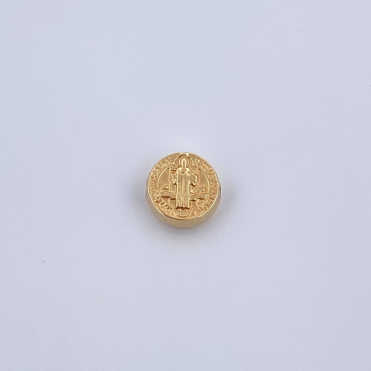 Herraje San Benito 0.4gr / 0.8cm / Tambor Oro Amarillo 18K &