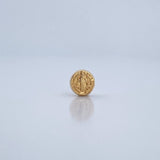 Herraje San Benito 0.4gr / 0.8cm / Tambor Oro Amarillo 18K &