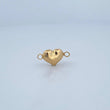 Herraje Corazon 0.45gr / 1.5cm / Soplado Oro Amarillo 18K &