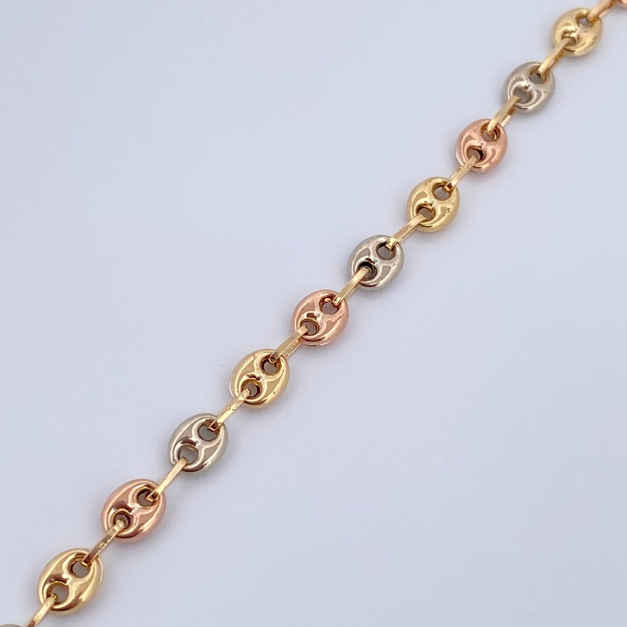 Pulso GC 4.5gr / 21cm / 4.8mm Tres Oros 18K &