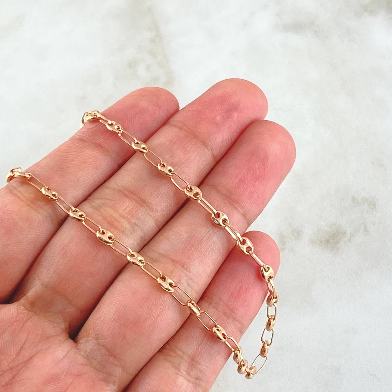 Cadena GC 5.6gr / 50cm / 3.4mm Oro Rosa 18K ©