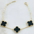 Pulso Aro Seguido Trebol 6.6gr / 17cm-19cm / Nac.Esp. Oro 18K ©