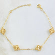 Pulso Aro Seguido Trebol 4.45gr / 16cm-19cm / Nac.Esp. Oro 18K ©