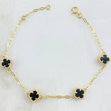 Pulso Aro Seguido Trebol 4.35gr / 20cm-21cm / Nac.Esp. Oro 18K ©