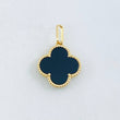 Dije Trébol Negro 1.7gr / 2.2cm / Oro Amarillo Nac.Esp. 18K