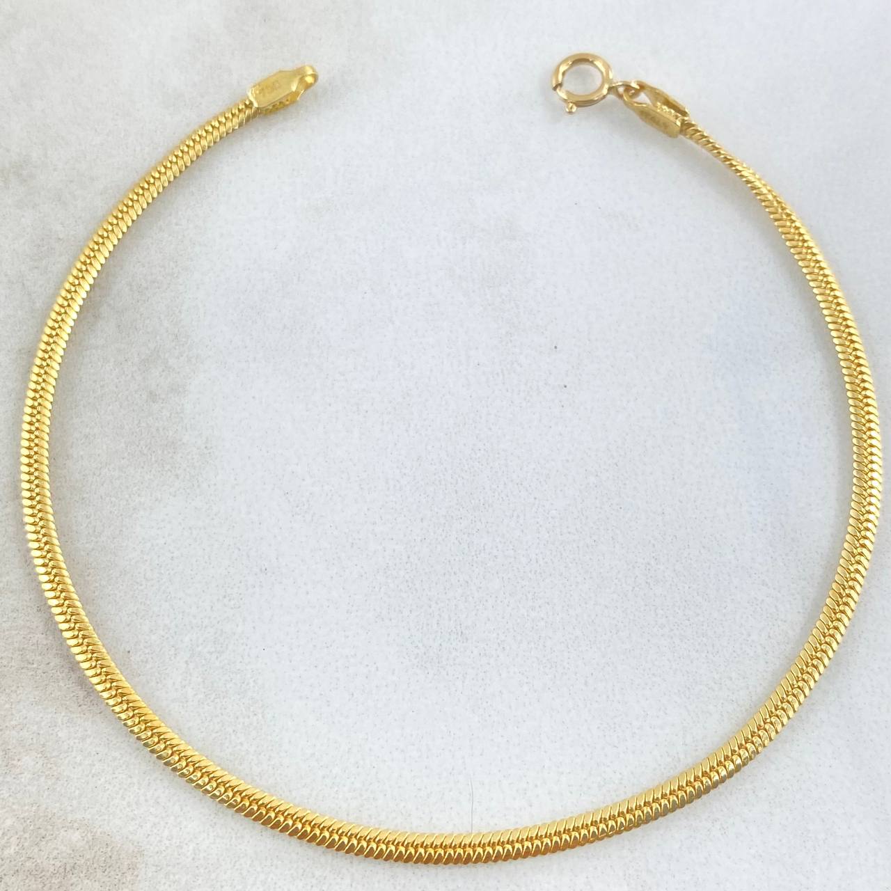Pulso Serpiente 3.2gr / 17.5cm / +3 Oro 18K