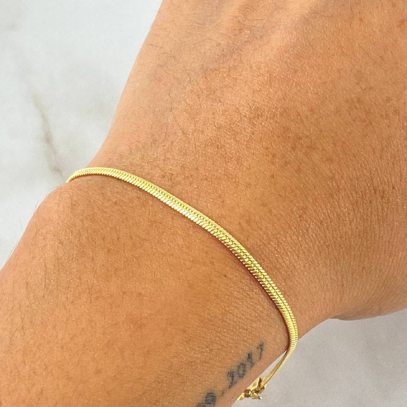 Pulso Serpiente 3.25gr / 18cm / +3 Oro 18K