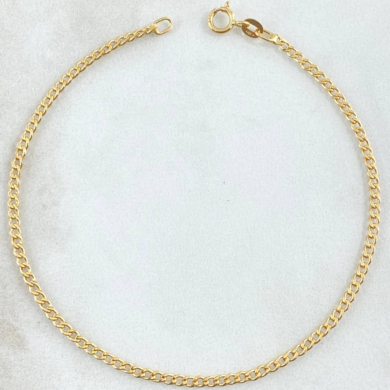 Pulso Cubana 0.75gr / 19cm / +3 Oro 18K