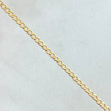 Pulso Cubana 0.75gr / 19cm / +3 Oro 18K