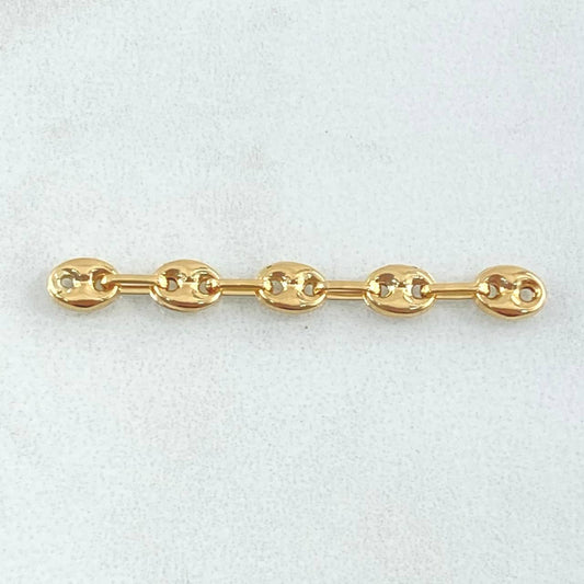 Herraje Retazo GC 5 Eslabones 0.55gr / 3.5cm / 4.2mm Oro Amarillo 18K