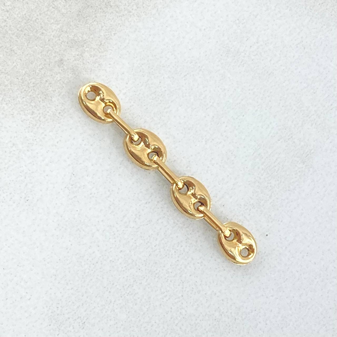 Herraje Retazo GC 4 Eslabones 0.45gr / 2.7cm / 4.2mm Oro Amarillo 18K *