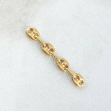 Herraje Retazo GC 4 Eslabones 0.35gr / 2.7cm / 4.2mm Oro Amarillo 18K *