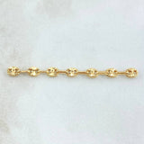 Herraje Retazo GC 7 Eslabones 0.8gr / 4.7cm / 4.2mm Oro Amarillo 18K
