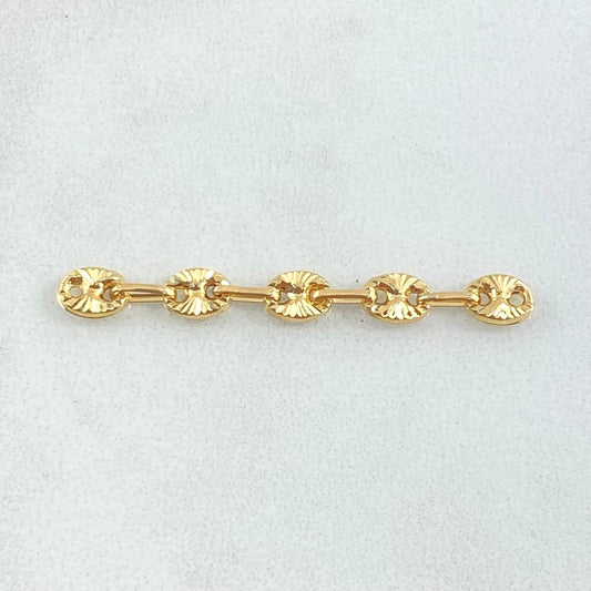 Herraje Retazo GC 5 Eslabones 0.55gr / 3.4cm / 4.2mm Oro Amarillo 18K