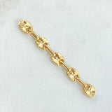 Herraje Retazo GC 0.65gr / 3.7cm / Oro 18K