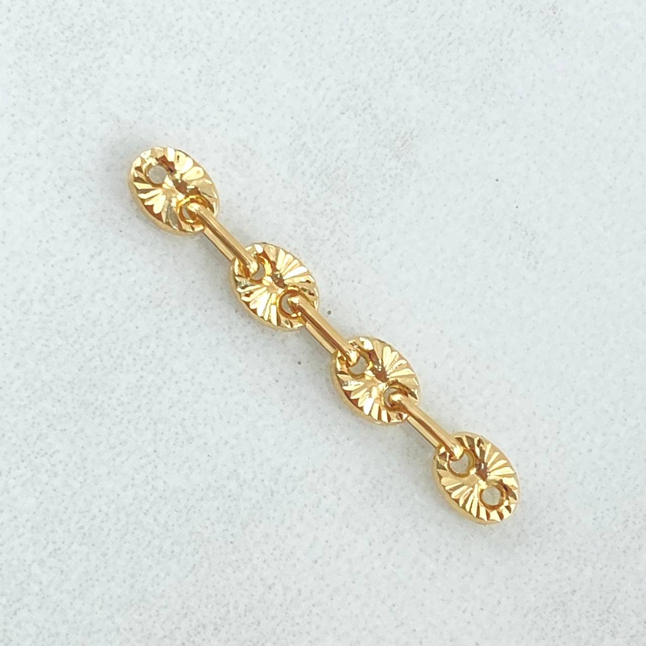 Herraje Retazo GC 4 Eslabones 0.45gr / 2.6cm / 4.2mm Oro Amarillo 18K