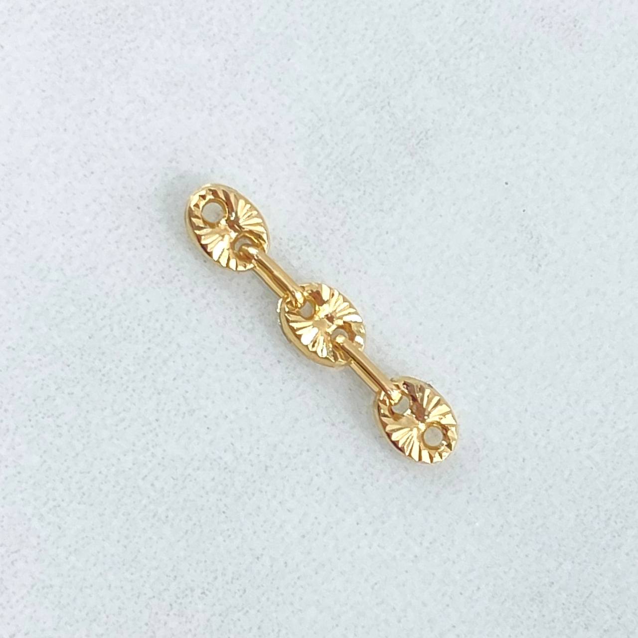 Herraje Retazo GC 0.4gr / 2.2cm / Oro Amarillo 18K